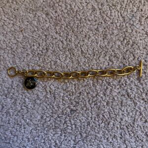 Upcycled Gucci bee charm Gold Chain charm Bracelet